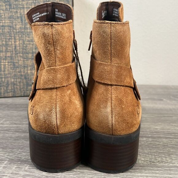 Born Tori Cream Suede Boots - Picture 8 of 10